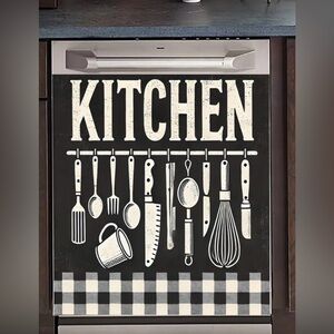 Kitchen Decorative dishwasher sticker